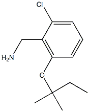 {2-chloro-6-[(2-methylbutan-2-yl)oxy]phenyl}methanamine Struktur