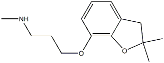 {3-[(2,2-dimethyl-2,3-dihydro-1-benzofuran-7-yl)oxy]propyl}(methyl)amine Struktur