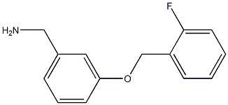 {3-[(2-fluorophenyl)methoxy]phenyl}methanamine Struktur