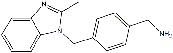 {4-[(2-methyl-1H-1,3-benzodiazol-1-yl)methyl]phenyl}methanamine Struktur