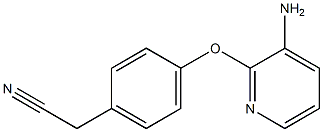 {4-[(3-aminopyridin-2-yl)oxy]phenyl}acetonitrile Struktur