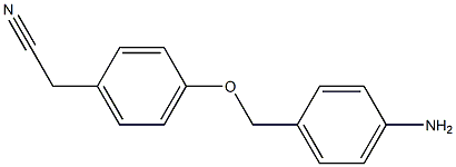 {4-[(4-aminobenzyl)oxy]phenyl}acetonitrile Struktur