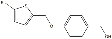 {4-[(5-bromothiophen-2-yl)methoxy]phenyl}methanol Struktur