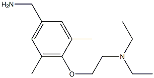 {4-[2-(diethylamino)ethoxy]-3,5-dimethylphenyl}methanamine Struktur