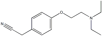 {4-[2-(diethylamino)ethoxy]phenyl}acetonitrile Struktur