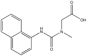 {methyl[(1-naphthylamino)carbonyl]amino}acetic acid Struktur