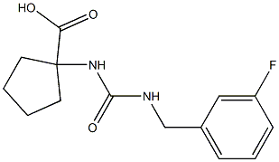 1-({[(3-fluorobenzyl)amino]carbonyl}amino)cyclopentanecarboxylic acid Struktur