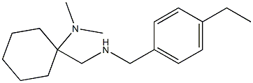 1-({[(4-ethylphenyl)methyl]amino}methyl)-N,N-dimethylcyclohexan-1-amine Struktur