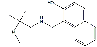 1-({[2-(dimethylamino)-2-methylpropyl]amino}methyl)naphthalen-2-ol Struktur