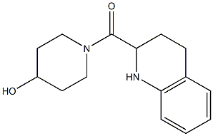 1-(1,2,3,4-tetrahydroquinolin-2-ylcarbonyl)piperidin-4-ol Struktur