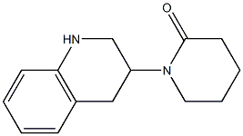 1-(1,2,3,4-tetrahydroquinolin-3-yl)piperidin-2-one Struktur