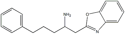 1-(1,3-benzoxazol-2-yl)-5-phenylpentan-2-amine Struktur