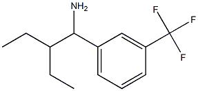 1-(1-amino-2-ethylbutyl)-3-(trifluoromethyl)benzene Struktur