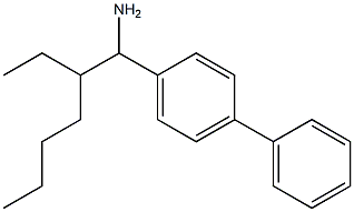 1-(1-amino-2-ethylhexyl)-4-phenylbenzene Struktur