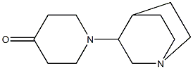 1-(1-azabicyclo[2.2.2]oct-3-yl)piperidin-4-one Struktur