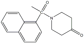 1-(1-naphthylacetyl)piperidin-4-one Struktur