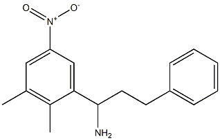 1-(2,3-dimethyl-5-nitrophenyl)-3-phenylpropan-1-amine Struktur