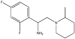 1-(2,4-difluorophenyl)-2-(2-methylpiperidin-1-yl)ethanamine Struktur