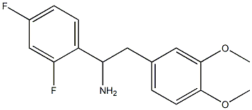 1-(2,4-difluorophenyl)-2-(3,4-dimethoxyphenyl)ethan-1-amine Struktur