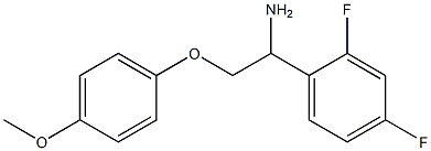 1-(2,4-difluorophenyl)-2-(4-methoxyphenoxy)ethanamine Struktur