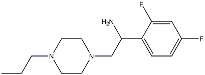 1-(2,4-difluorophenyl)-2-(4-propylpiperazin-1-yl)ethanamine Struktur