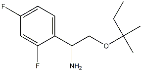 1-(2,4-difluorophenyl)-2-[(2-methylbutan-2-yl)oxy]ethan-1-amine Struktur