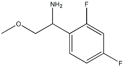 1-(2,4-difluorophenyl)-2-methoxyethanamine Struktur