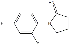 1-(2,4-difluorophenyl)pyrrolidin-2-imine Struktur