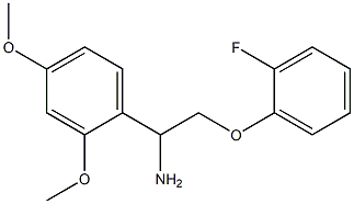 1-(2,4-dimethoxyphenyl)-2-(2-fluorophenoxy)ethanamine Struktur