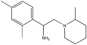 1-(2,4-dimethylphenyl)-2-(2-methylpiperidin-1-yl)ethanamine Struktur