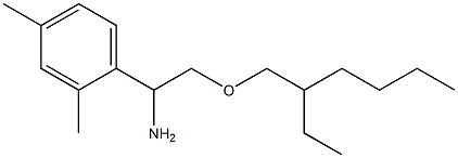 1-(2,4-dimethylphenyl)-2-[(2-ethylhexyl)oxy]ethan-1-amine Struktur