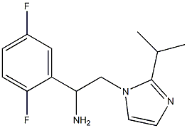 1-(2,5-difluorophenyl)-2-[2-(propan-2-yl)-1H-imidazol-1-yl]ethan-1-amine Struktur