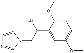 1-(2,5-dimethoxyphenyl)-2-(1H-imidazol-1-yl)ethanamine Struktur