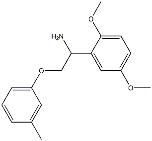 1-(2,5-dimethoxyphenyl)-2-(3-methylphenoxy)ethanamine Struktur