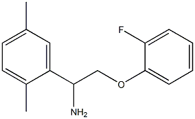 1-(2,5-dimethylphenyl)-2-(2-fluorophenoxy)ethanamine Struktur