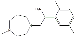 1-(2,5-dimethylphenyl)-2-(4-methyl-1,4-diazepan-1-yl)ethan-1-amine Struktur