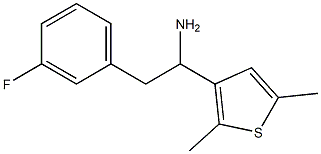 1-(2,5-dimethylthiophen-3-yl)-2-(3-fluorophenyl)ethan-1-amine Struktur