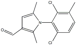 1-(2,6-dichloro-3-methylphenyl)-2,5-dimethyl-1H-pyrrole-3-carbaldehyde Struktur