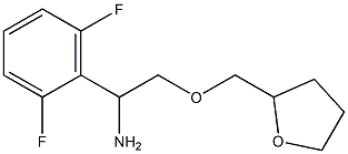 1-(2,6-difluorophenyl)-2-(oxolan-2-ylmethoxy)ethan-1-amine Struktur