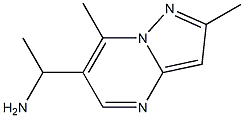 1-(2,7-dimethylpyrazolo[1,5-a]pyrimidin-6-yl)ethanamine Struktur