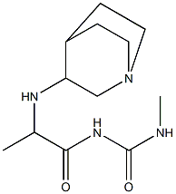 1-(2-{1-azabicyclo[2.2.2]octan-3-ylamino}propanoyl)-3-methylurea Struktur