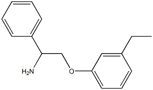 1-(2-amino-2-phenylethoxy)-3-ethylbenzene Struktur