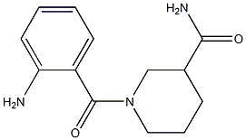 1-(2-aminobenzoyl)piperidine-3-carboxamide Struktur