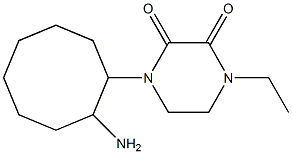 1-(2-aminocyclooctyl)-4-ethylpiperazine-2,3-dione Struktur