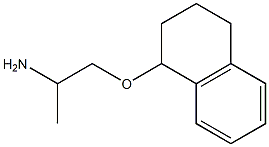 1-(2-aminopropoxy)-1,2,3,4-tetrahydronaphthalene Struktur