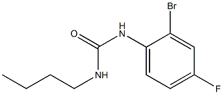 1-(2-bromo-4-fluorophenyl)-3-butylurea Struktur