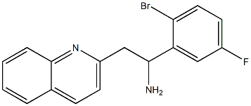 1-(2-bromo-5-fluorophenyl)-2-(quinolin-2-yl)ethan-1-amine Struktur