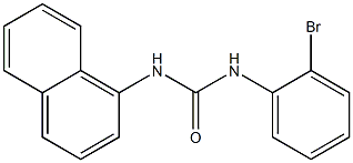 1-(2-bromophenyl)-3-naphthalen-1-ylurea Struktur