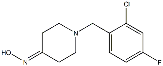 1-(2-chloro-4-fluorobenzyl)piperidin-4-one oxime Struktur