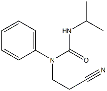 1-(2-cyanoethyl)-1-phenyl-3-propan-2-ylurea Struktur